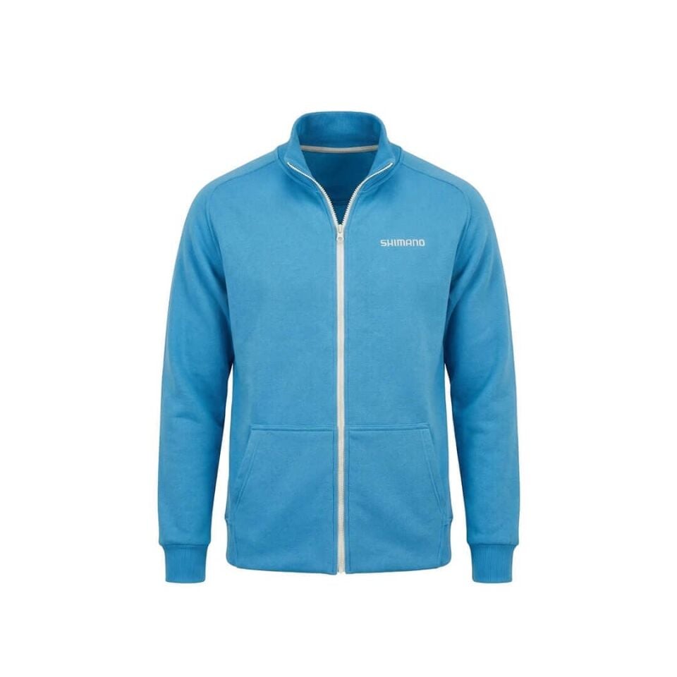 Shimano Zipper Sweatshirt Blue Polar Jacket