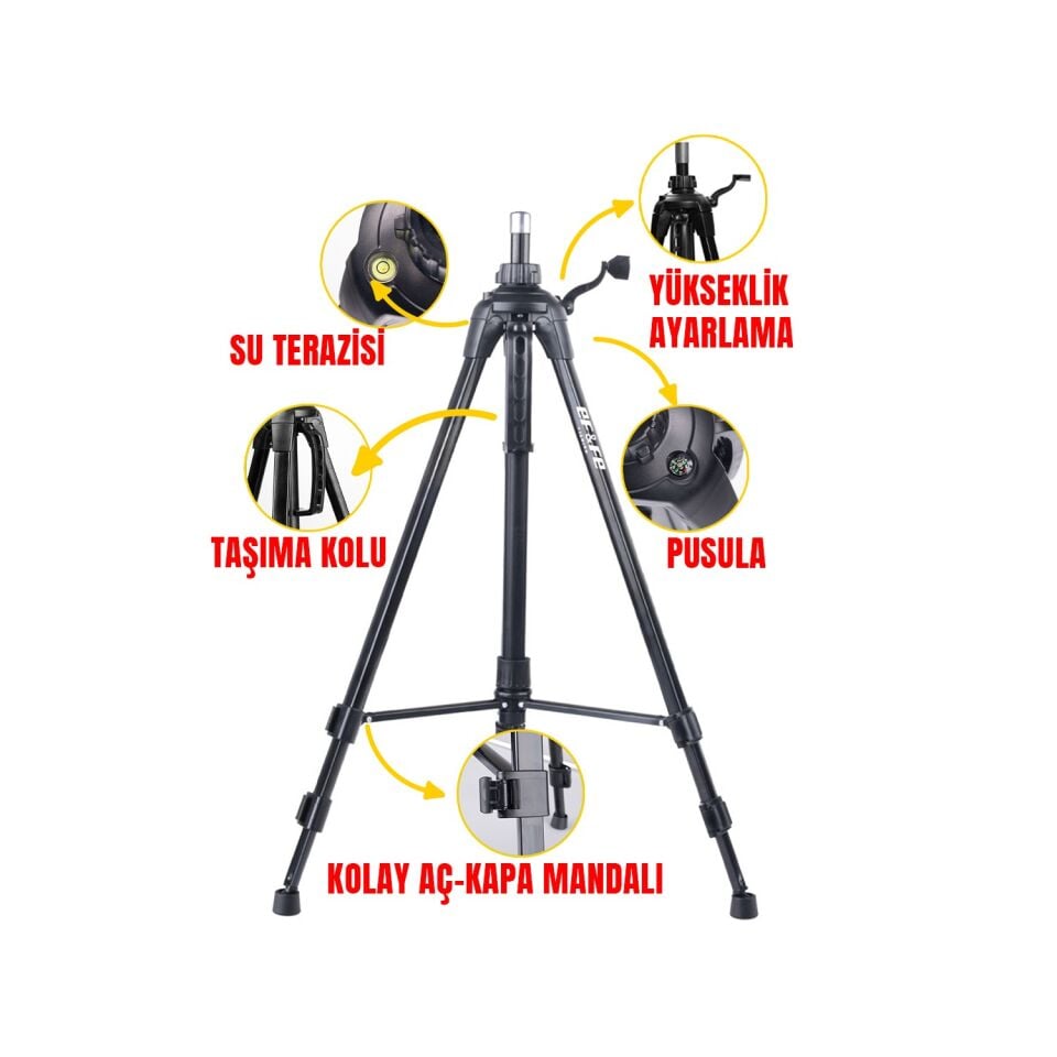 Effe Kamış Ayağı Ayarlı Tripod HG284