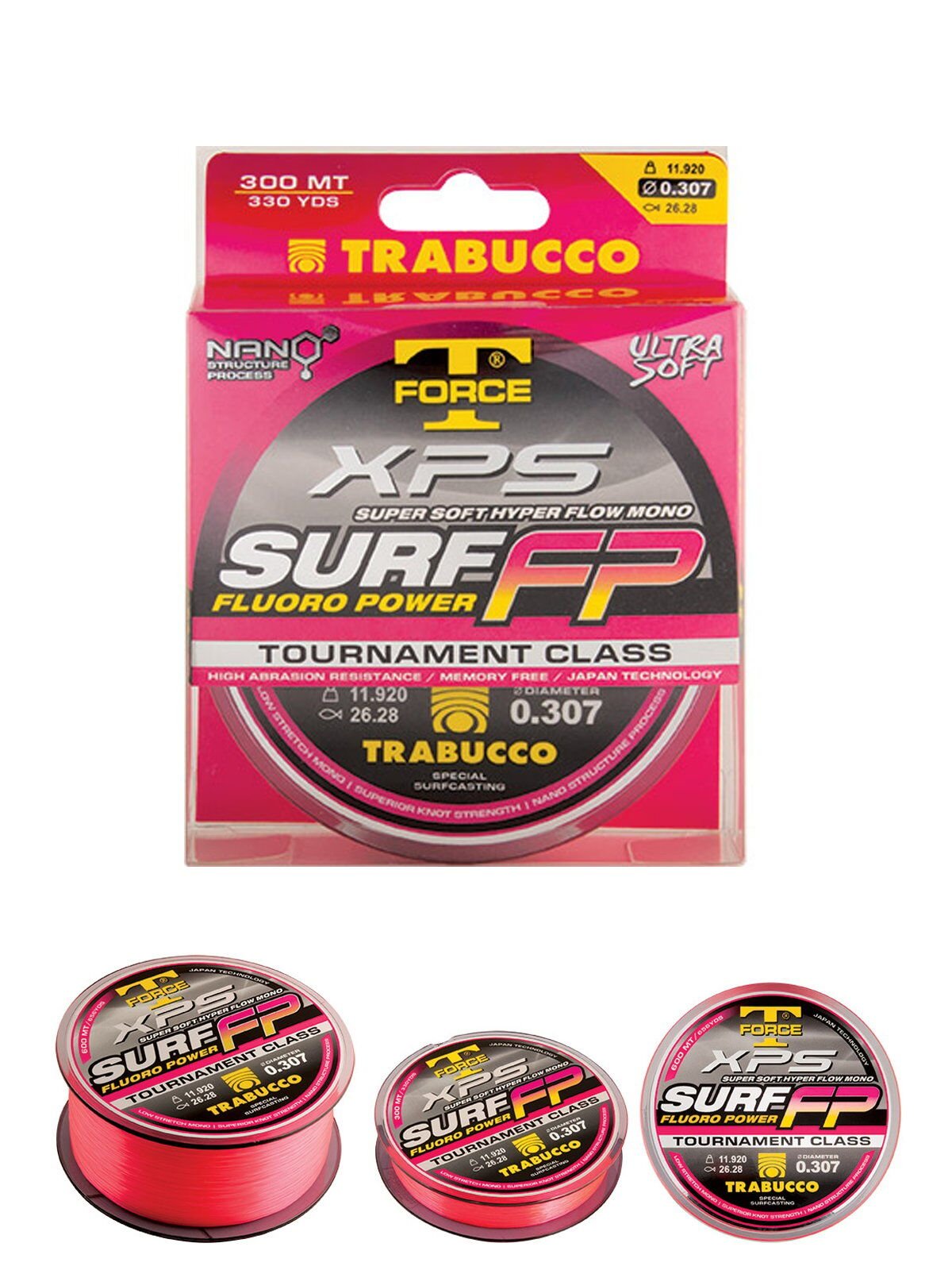 Trabucco XPS Surf FP Fluoro Power 300mt Surf Misinası