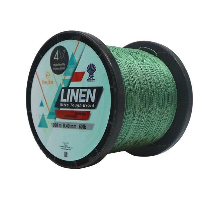 DFT Bojin 4X Linen İp Misina 0.40 mm 1000 m Yeşil