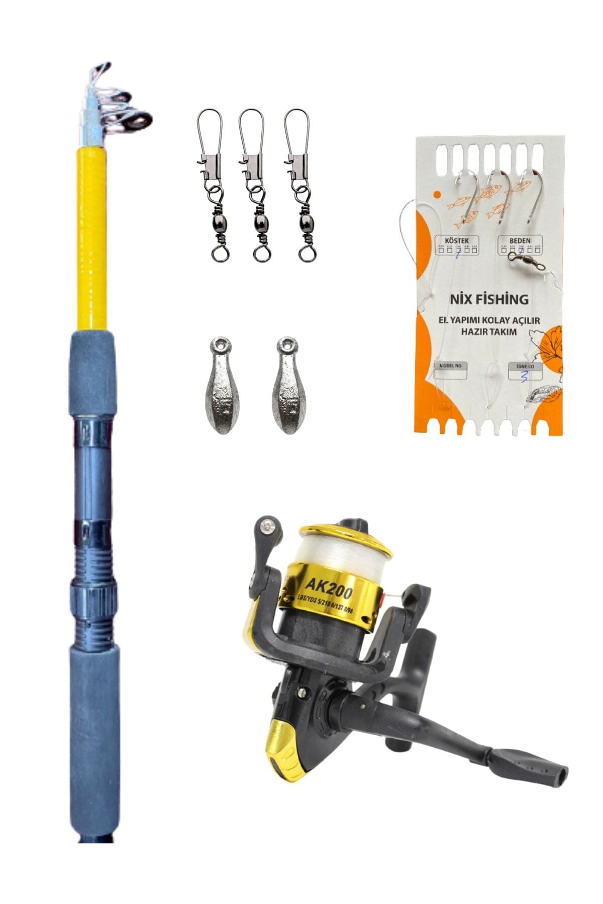 150 Cm Kamış Makina Olta Seti Tam Takım Olta Seti Çocuk Olta Seti Hobi Kıyı Seti