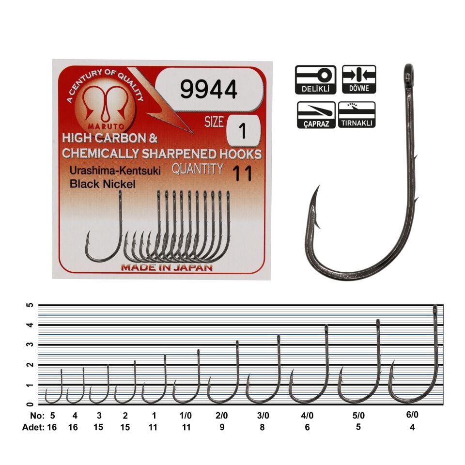 Maruto 9944 Black Nickel Olta İğnesi