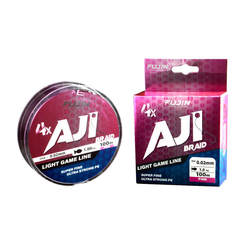 Fujin Aji Light Game Braid 4x 100mt Pink PE İp Misina