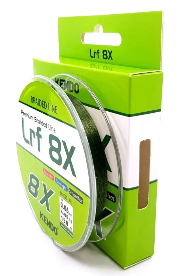 Kendo Lrf 8X Fighting 150 mt Örgü ip (Moss Green) 0,08 mm