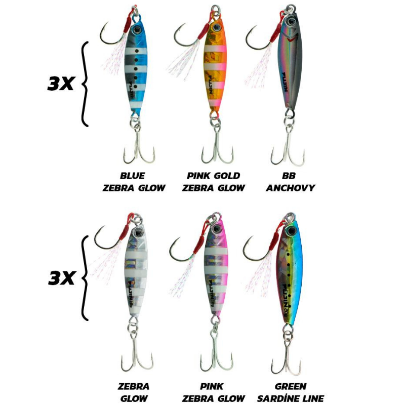 Fujin Jig-X Trio 3lü Micro Jig 7 gr