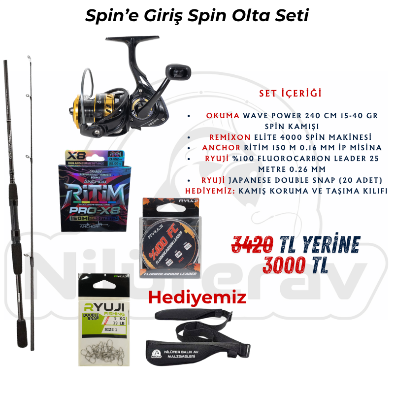Spin'e Giriş Spin Olta Seti