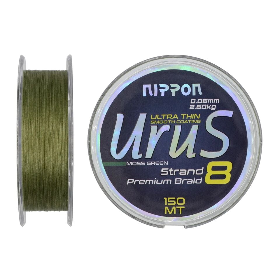 Nippon Urus 8X Braid 150 MT Moss Green İp Misina