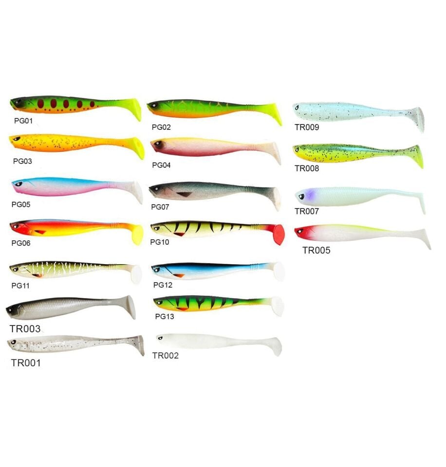 Lucky John Basara 3D Soft Swim 3.5'' (8.89 cm) 6P Silikon Yem