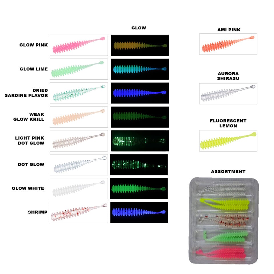 Daiwa Aji Hunter Worm 4 Cm Lrf Silikonu (10 Adet)