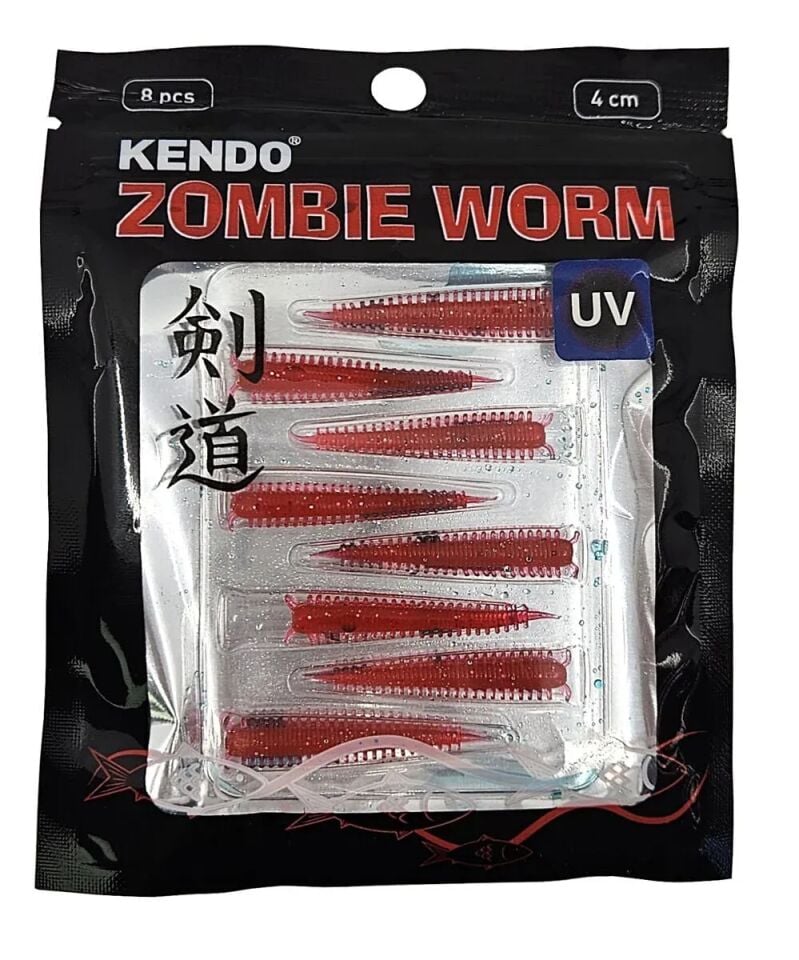 Kendo Zombie Worm Lrf Silikonu 4cm 8 Adet