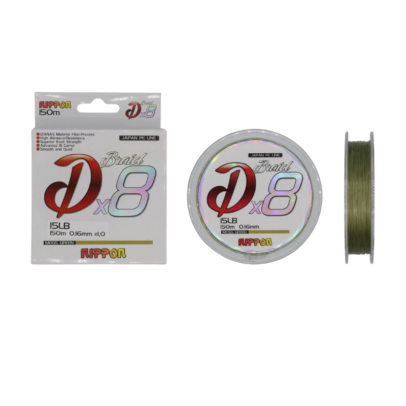 Japan Dx8 Braid 150 Mt İp Misina 8X M.Green