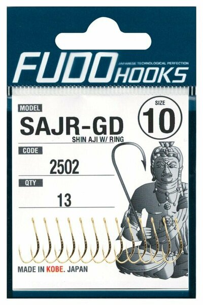 Fudo 2501 Shin Aji W/Ring Delikli Black Nikel İğne