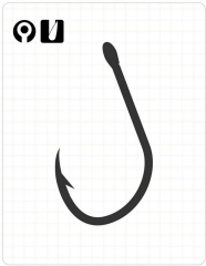 Fudo 3401 Soi W/Ring Delikli Black Nikel İğne