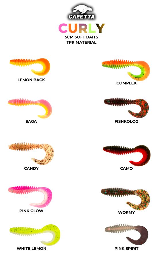 Caretta Curly 5 Cm Silikon Yem