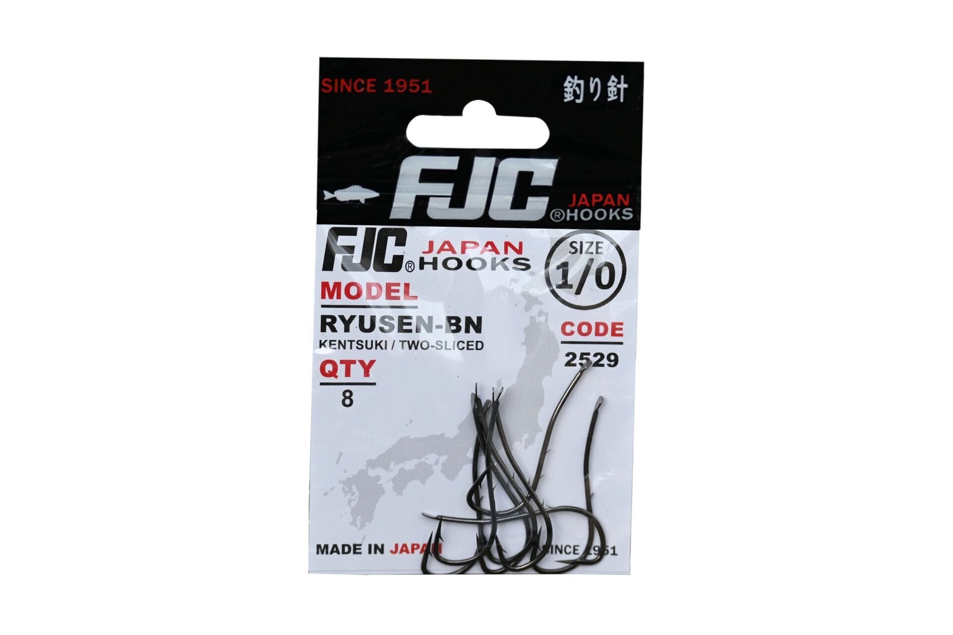 FJC Ryusen Two Sliced 2529 Black Nikel Olta İğnesi