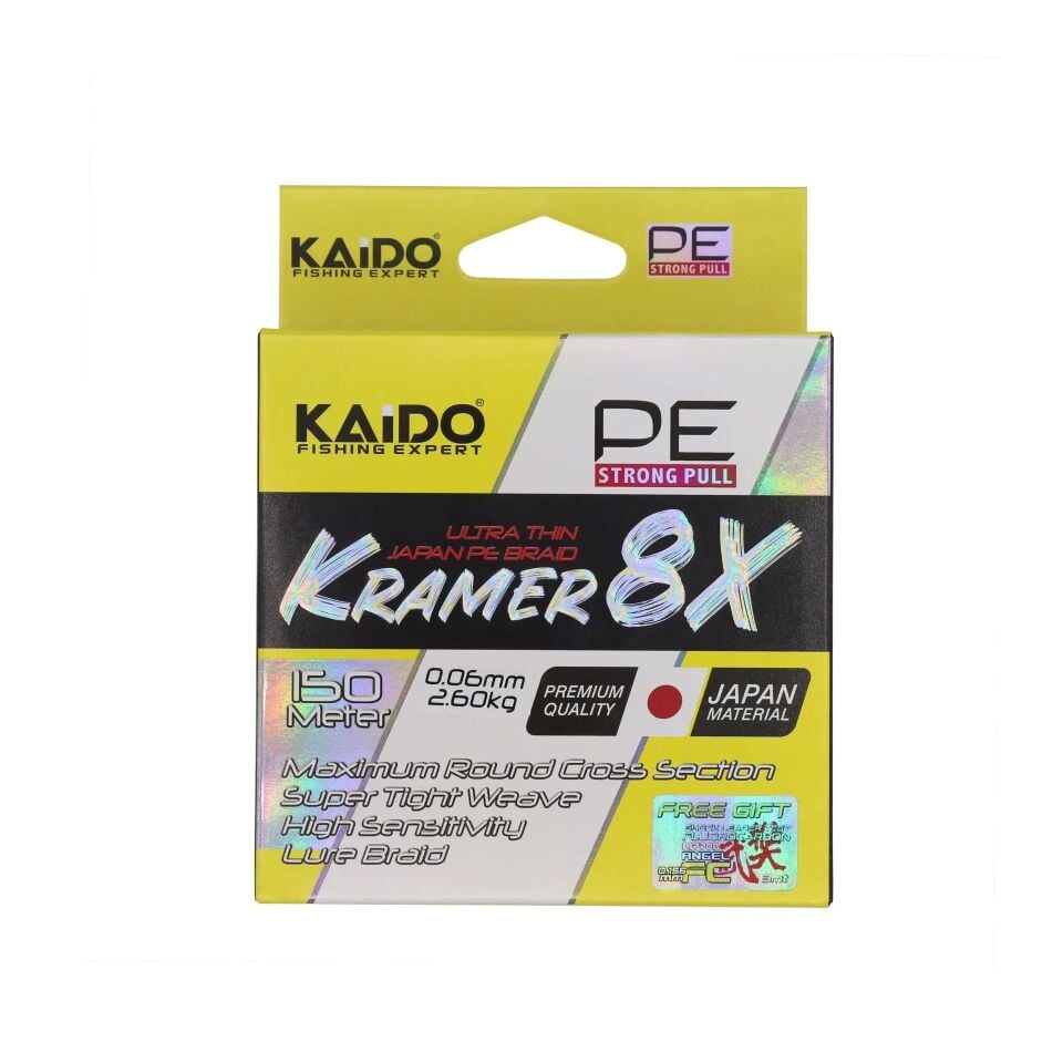 Kaido Kramer Japan 8X Braid 150 Mt Lime Green