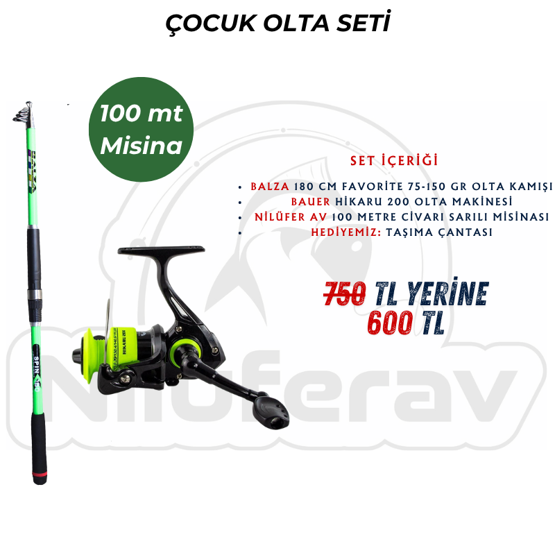 Nilüfer Av Çocuk Olta Seti