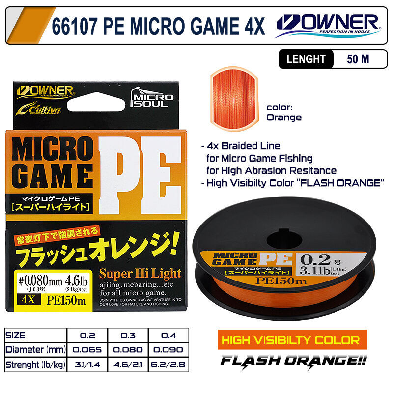 Cultiva 66107 Pe Micro Game 4x İp Misina