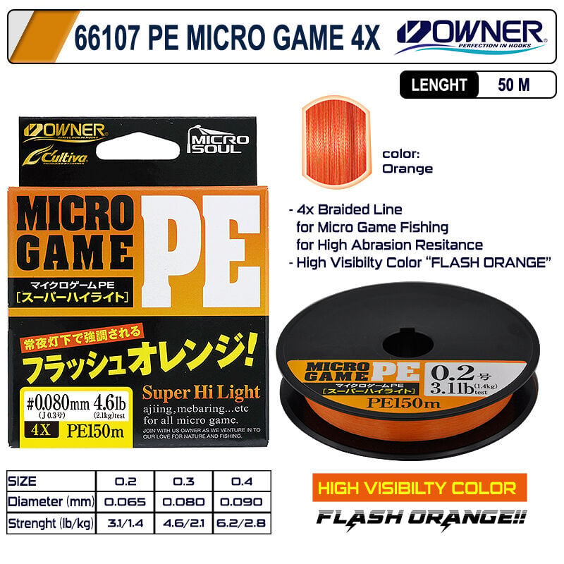 Cultiva 66107 Pe Micro Game 4x İp Misina