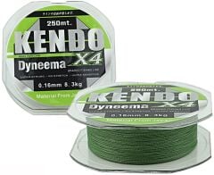 Kendo Dynema 4 Örgü 250Mt (Green) 0,30 mm