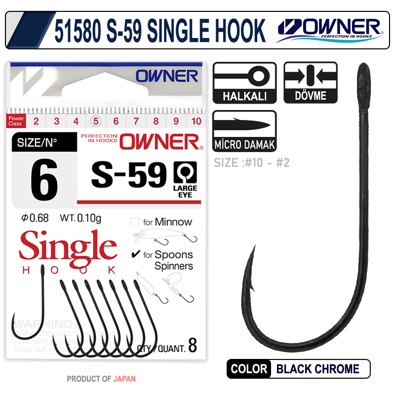 Owner 51580 S-59 Single Hook
