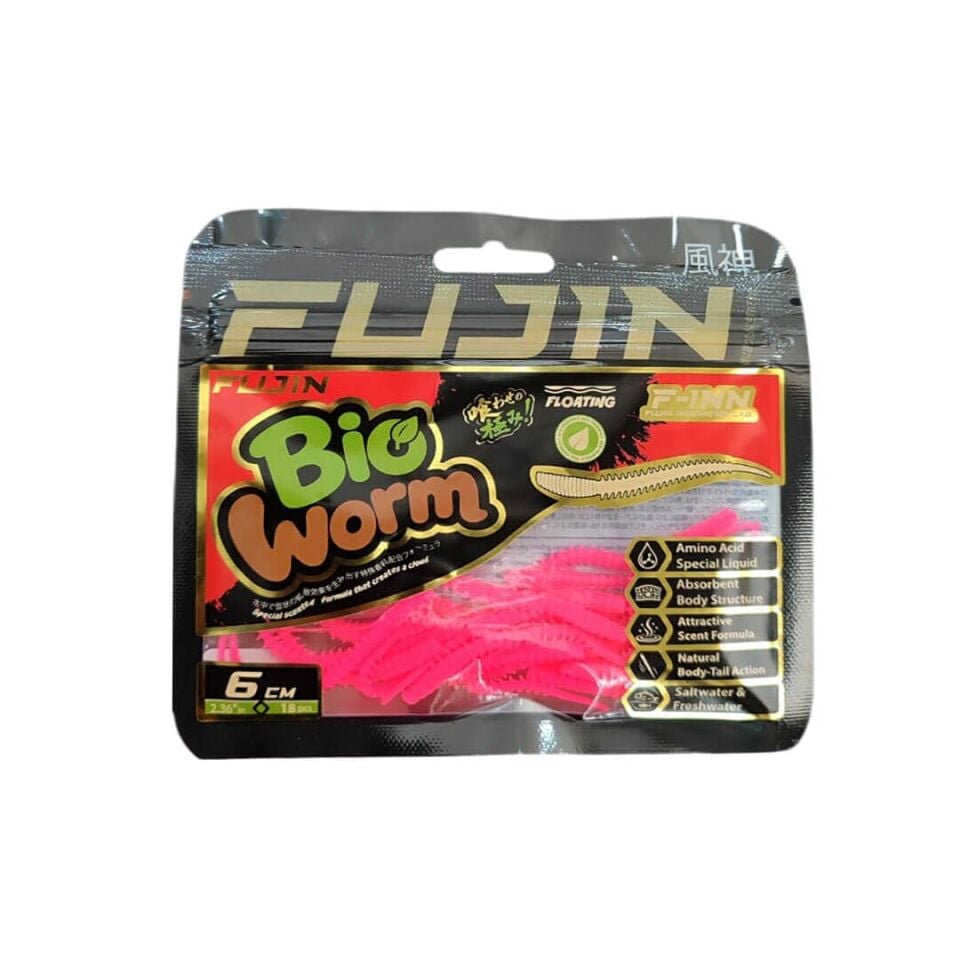 Fujin Bio Worm 6 Cm Kokulu LRF Silikonu