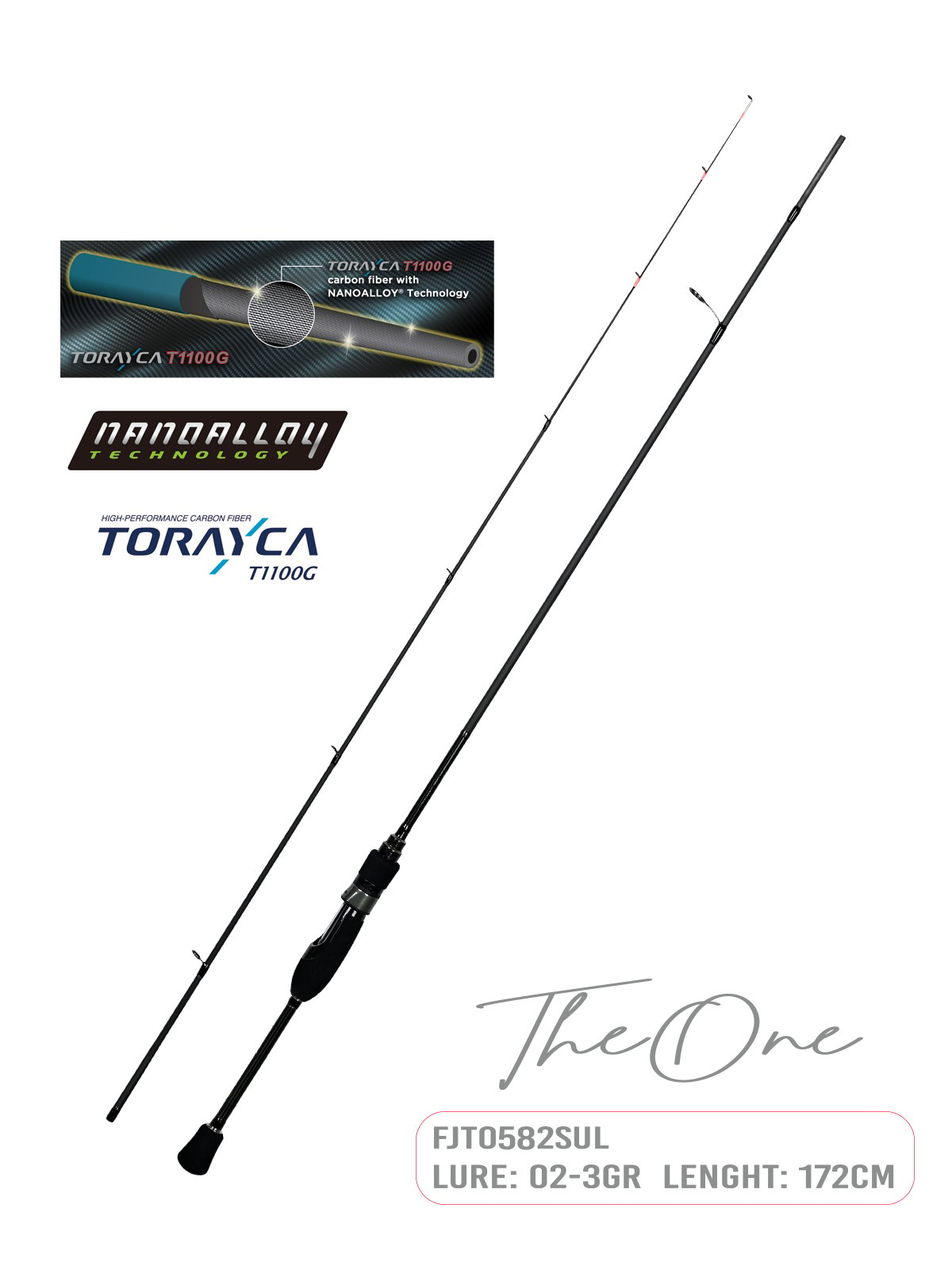 Fujin TheOne 172cm 02-3gr LRF Kamışı 582SUL