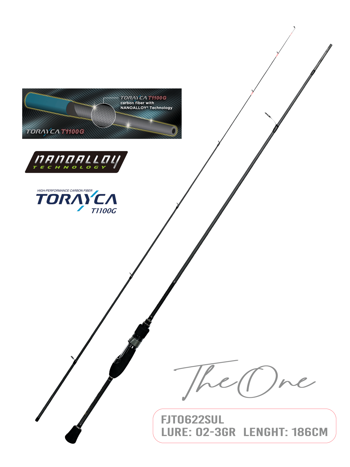 Fujin TheOne 186cm 02-3gr LRF Kamışı 622SUL