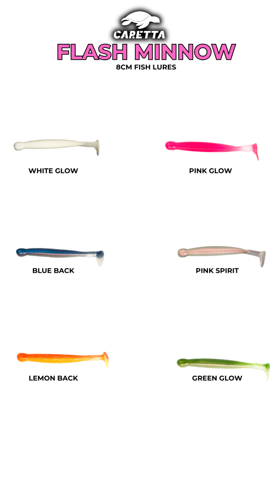 Caretta Flash Minnow 8 Cm Silikon Yem