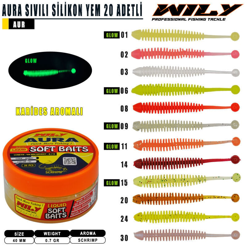 Wily Aura Sıvılı Silikon 40mm 20 Adetli