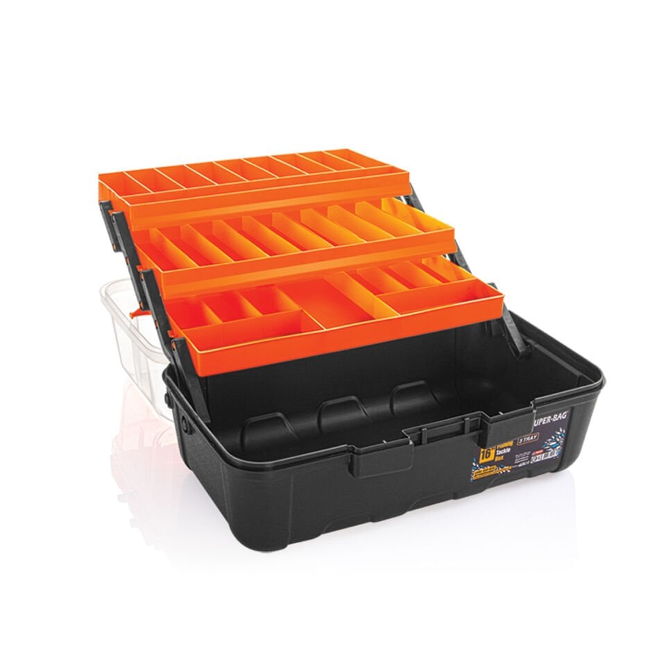 Super Bag 16'' Şeffaf Kapaklı Takım Çantası ASR-5038