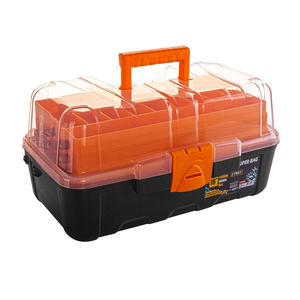 Super Bag 16'' Şeffaf Kapaklı Takım Çantası ASR-5038