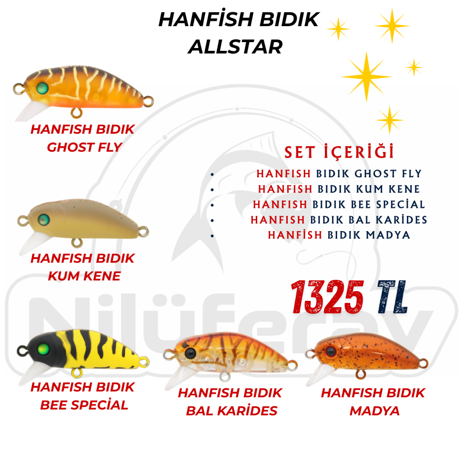 Hanfish Bıdık Allstar Yem Seti