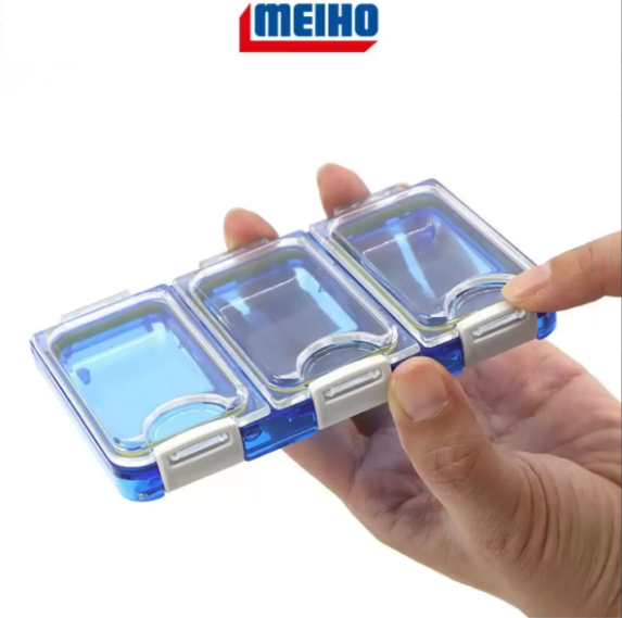 Meiho WP-3 Su Geçirmez Klips Kutusu - Mavi