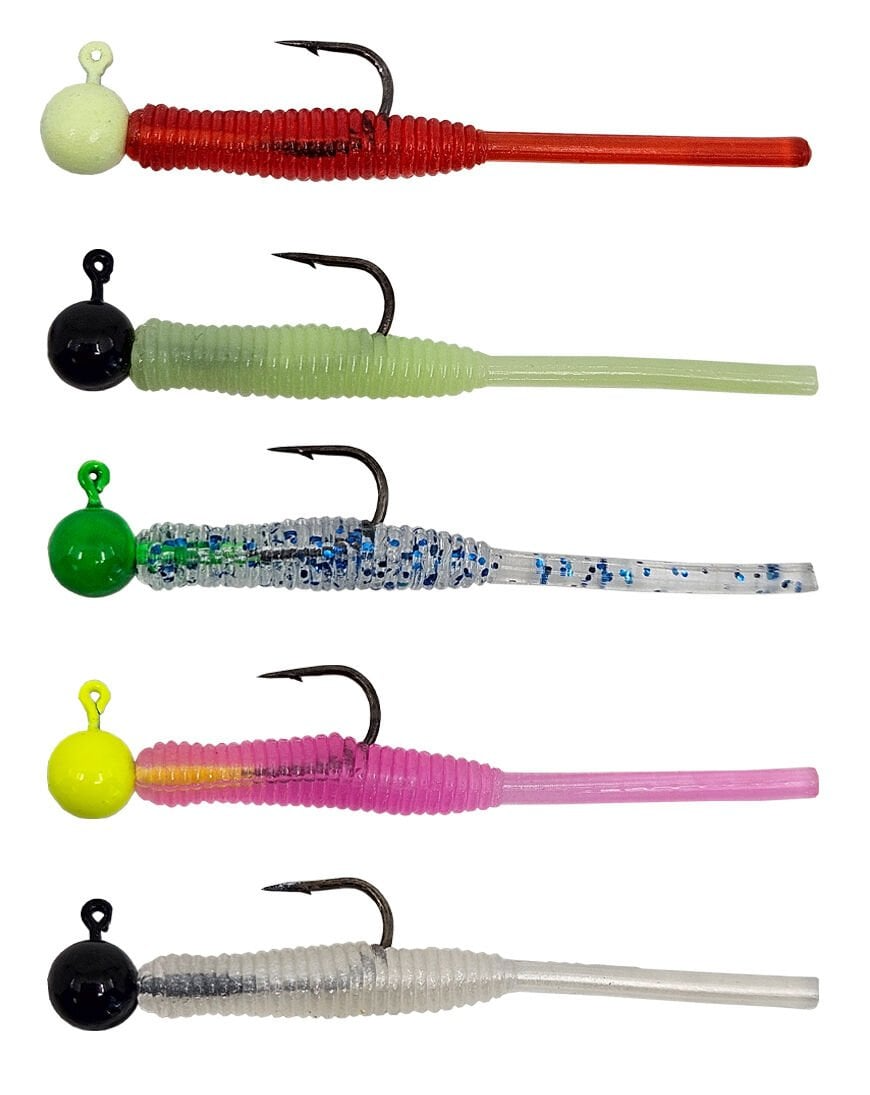 Kendo Hook Worm Jighead+Lrf Silikonu 1gr+4.5cm 5 Adet