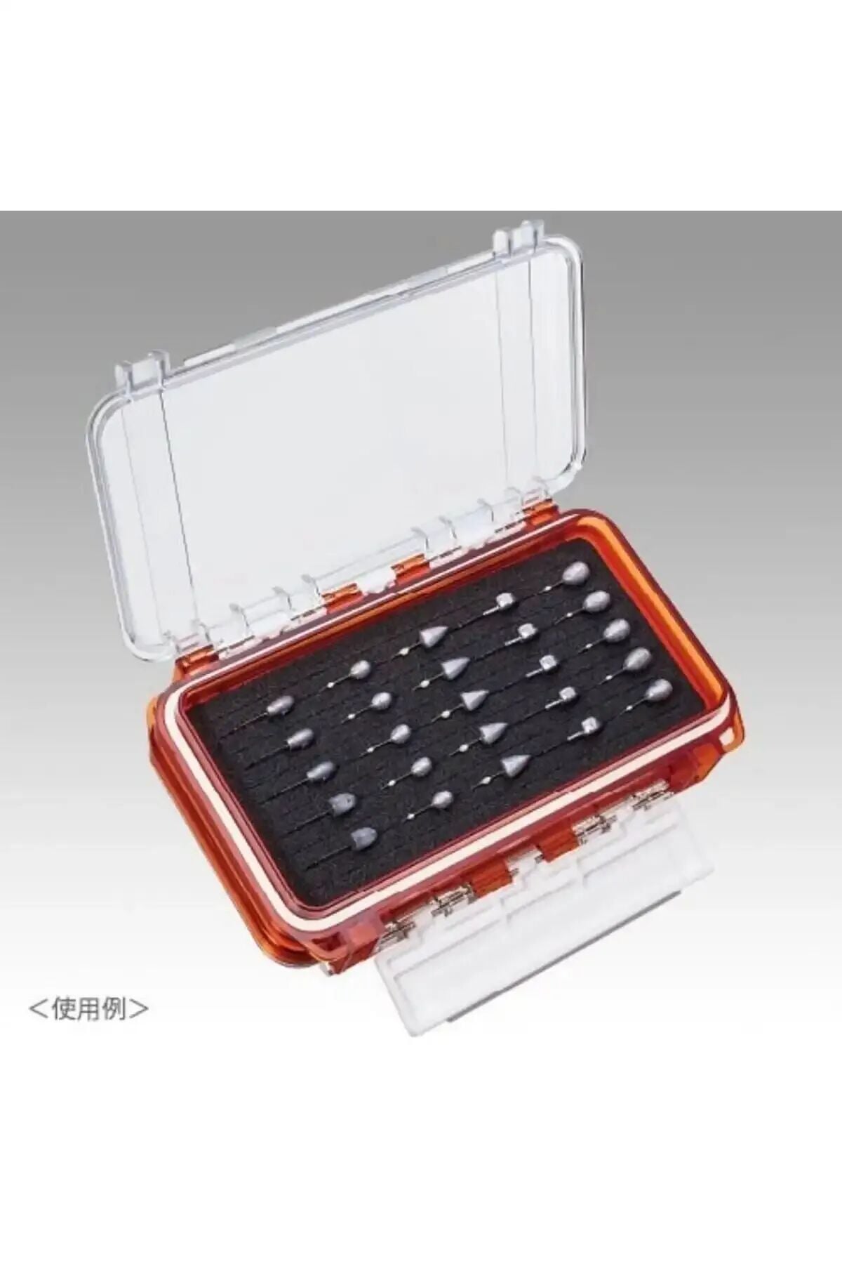 Meiho Bousui Case WG-2 Su Geçirmez Lrf Kutusu İki Tarafı Evalı - Çift Taraflı Balıkçılık Malzeme Kutusu Turuncu