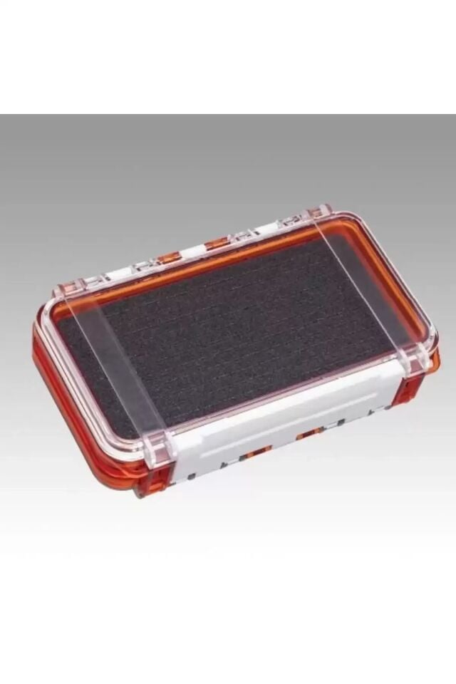 Meiho Bousui Case WG-2 Su Geçirmez Lrf Kutusu İki Tarafı Evalı - Çift Taraflı Balıkçılık Malzeme Kutusu Turuncu