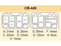 Meiho CB-440 Pro Spring Case Mıknatıslı/Bölmeli Malzeme Kutusu - Siyah