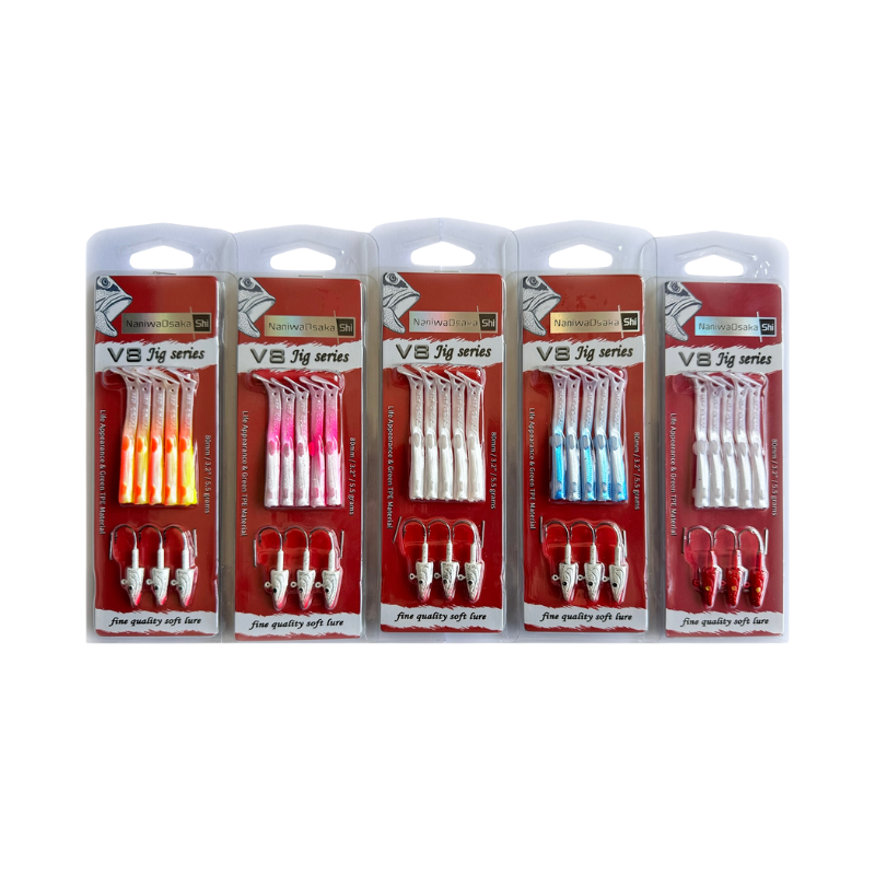 NaniwaOsakaShi V8 Jig Series 10 cm 10 gr Silikon Yem