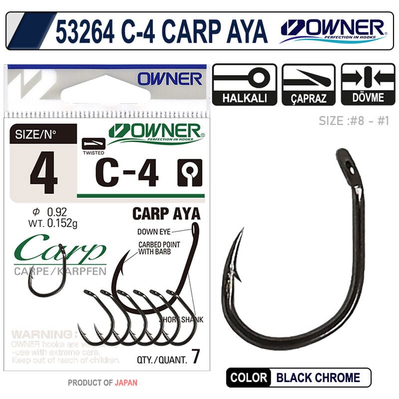 Owner 53264 C-4 Carp Sazan İğnesi