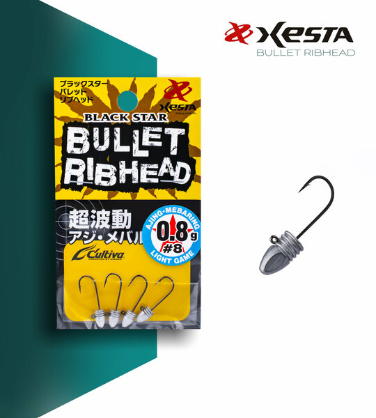 Xesta Bullet Ribhead LRF Jighead 8 no