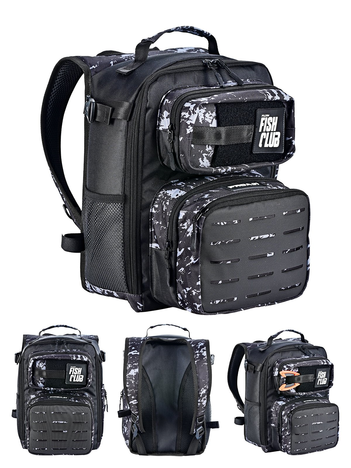 Fujin ProAji Back Pack Black Camo Balıkçı Sırt Çantası