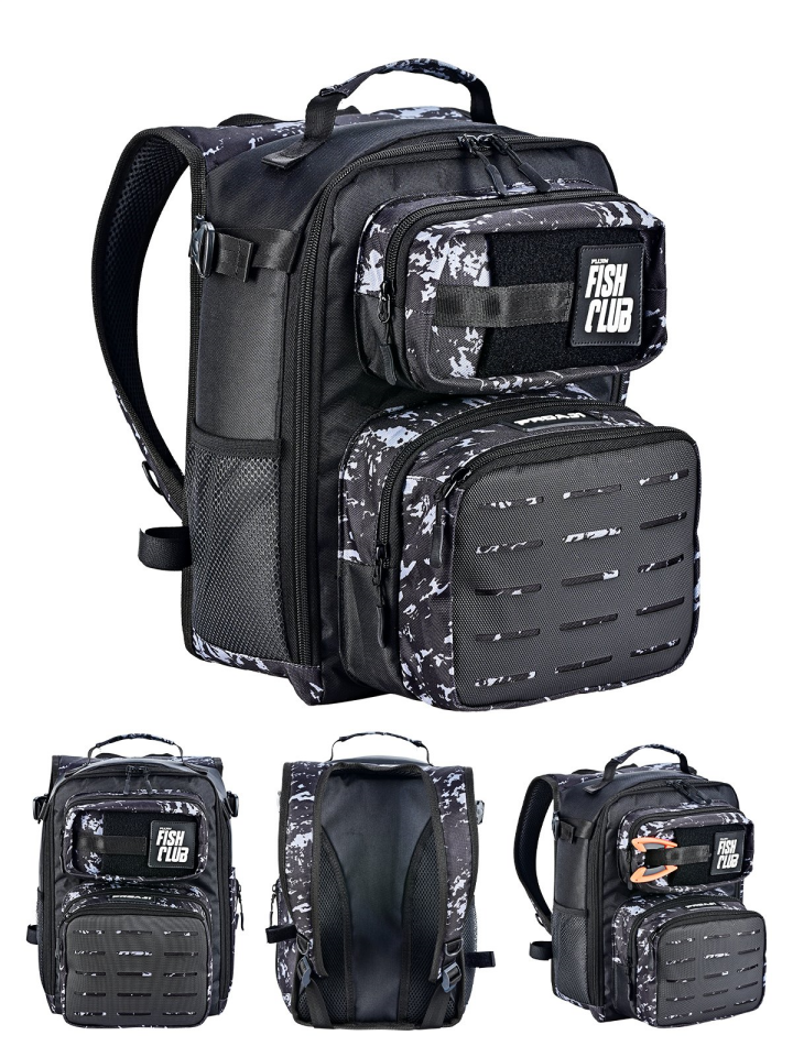 Fujin ProAji Back Pack Black Camo Balıkçı Sırt Çantası