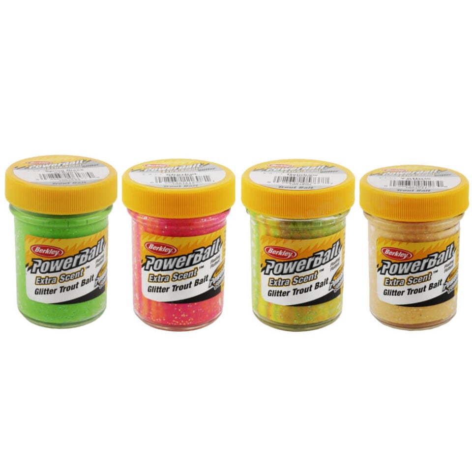 Berkley Powerbait Natural Glitter Trout Bait Garlic Sahte Yemi