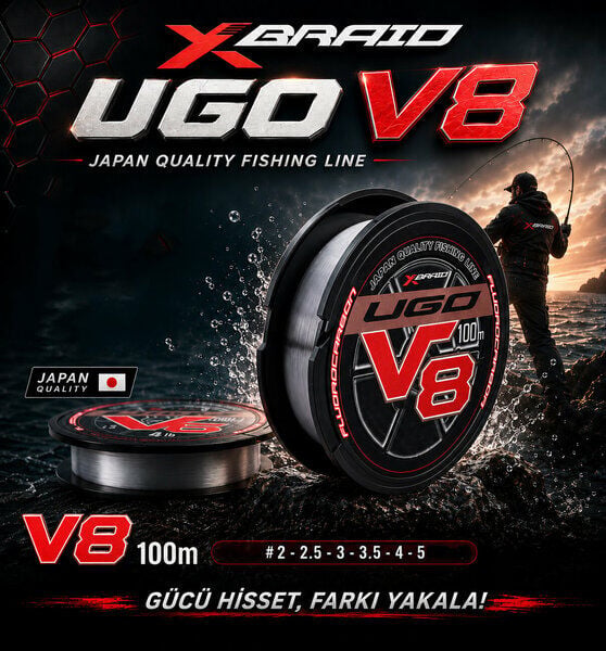 Ygk F-Ugo V8 Hard Fluorocarbon 100 Metre