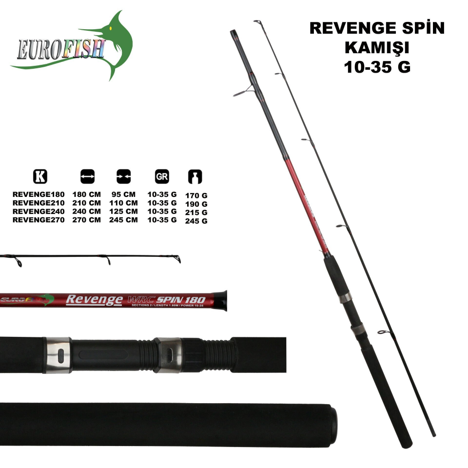 Eurofish Revenge Spin 240 cm 10-35 gr