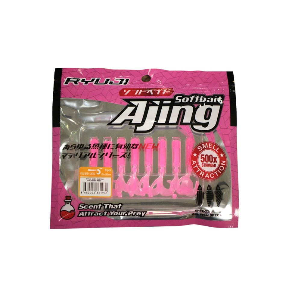 Ryuji Baby Curltail 4.3 cm Kokulu LRF Silikonu