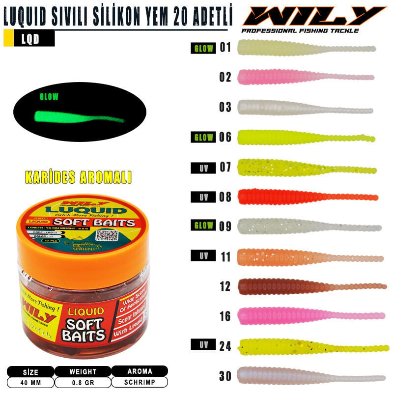 Wily Luquid Sıvılı Silikon 40 mm 20 Adetli