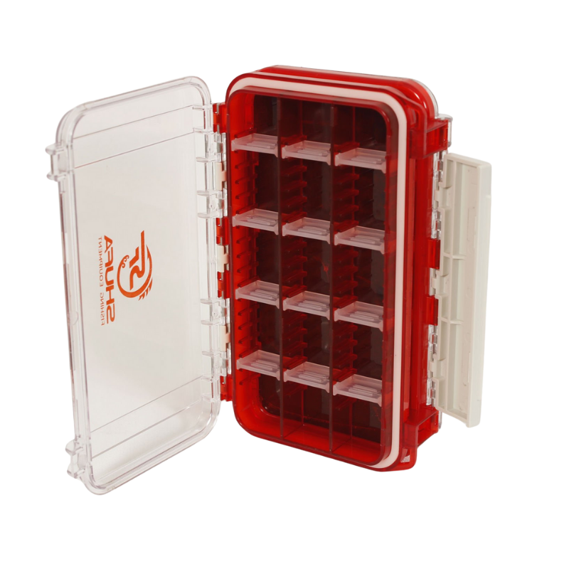 Shufa Contalı Kırmızı Çift Taraflı Eva+Silikon LRF Kutusu