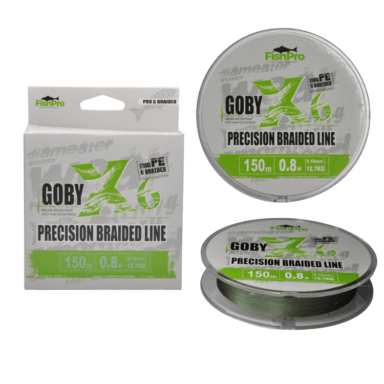 FishPro Goby 150m X6 Dark Green İp Misina
